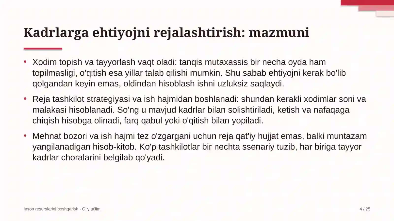 sanatoriy kurort muassasalarida kadrlarga bo'lgan ehtiyojni rejalashtirish 2806 4