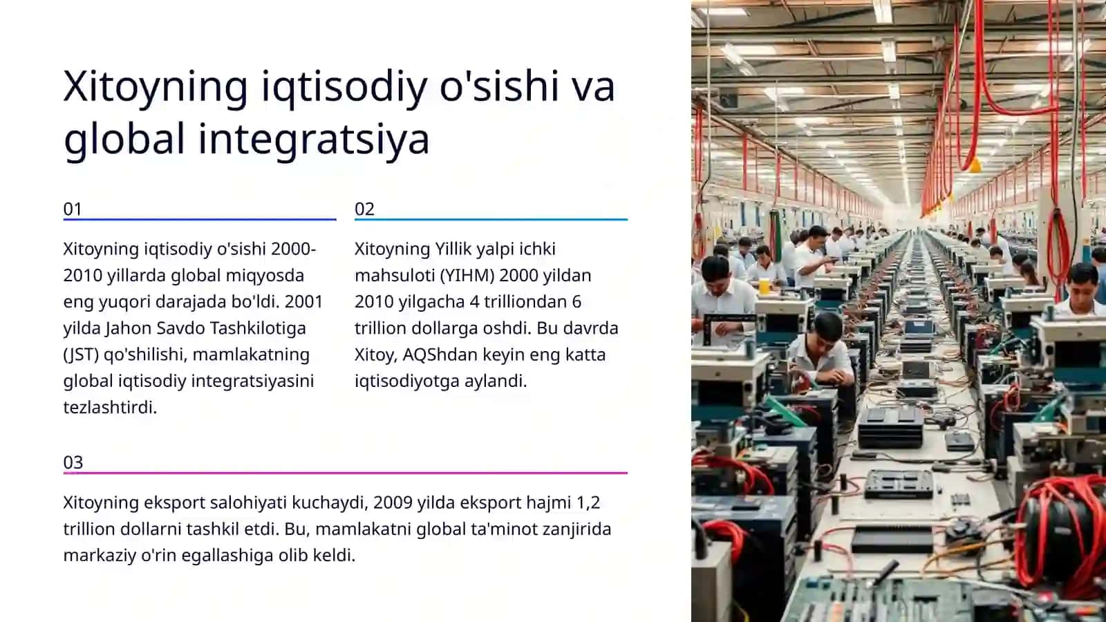 Xitoy: siyosiy barqarorlik, global aloqalar 4