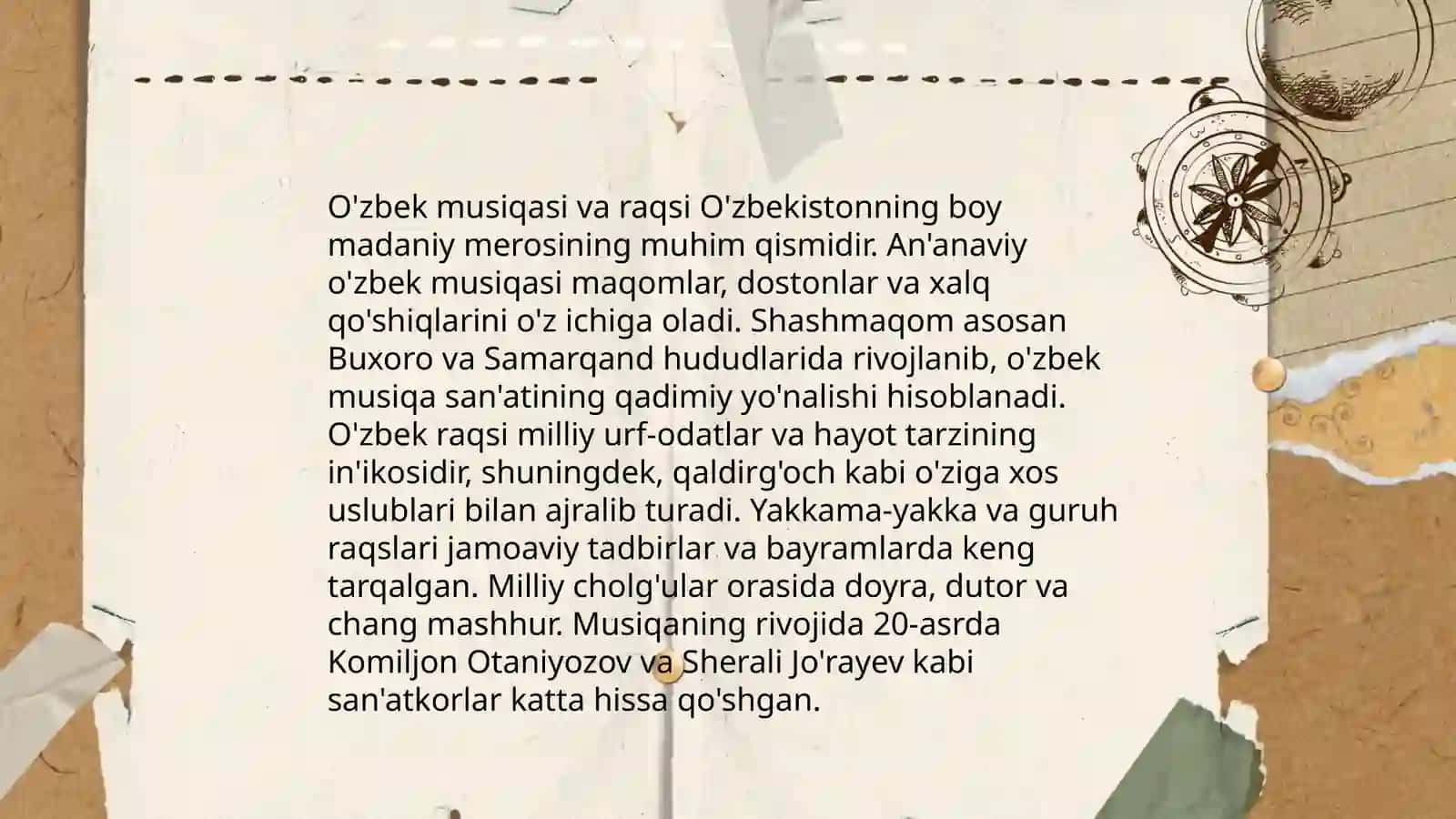 O'zbek madaniyati va an'analari 4