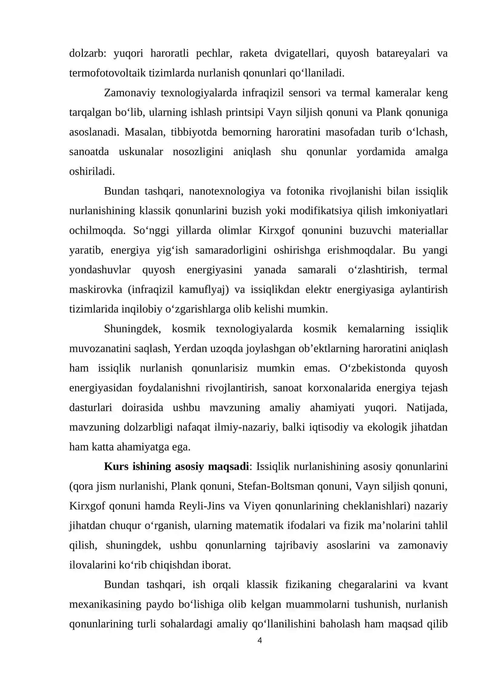 Issiqlik nurlanish qonunlari 4