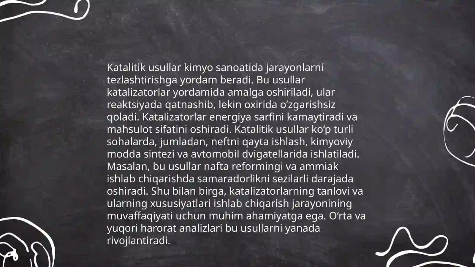 Sulfat kislota ishlab chiqarishda tashlandiq gazlarni kislota katalitik usul bilan tozalash 4