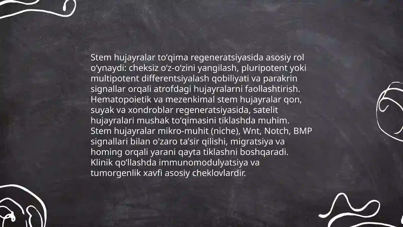 Toʻqima regeneratsiya mexanizmi 4