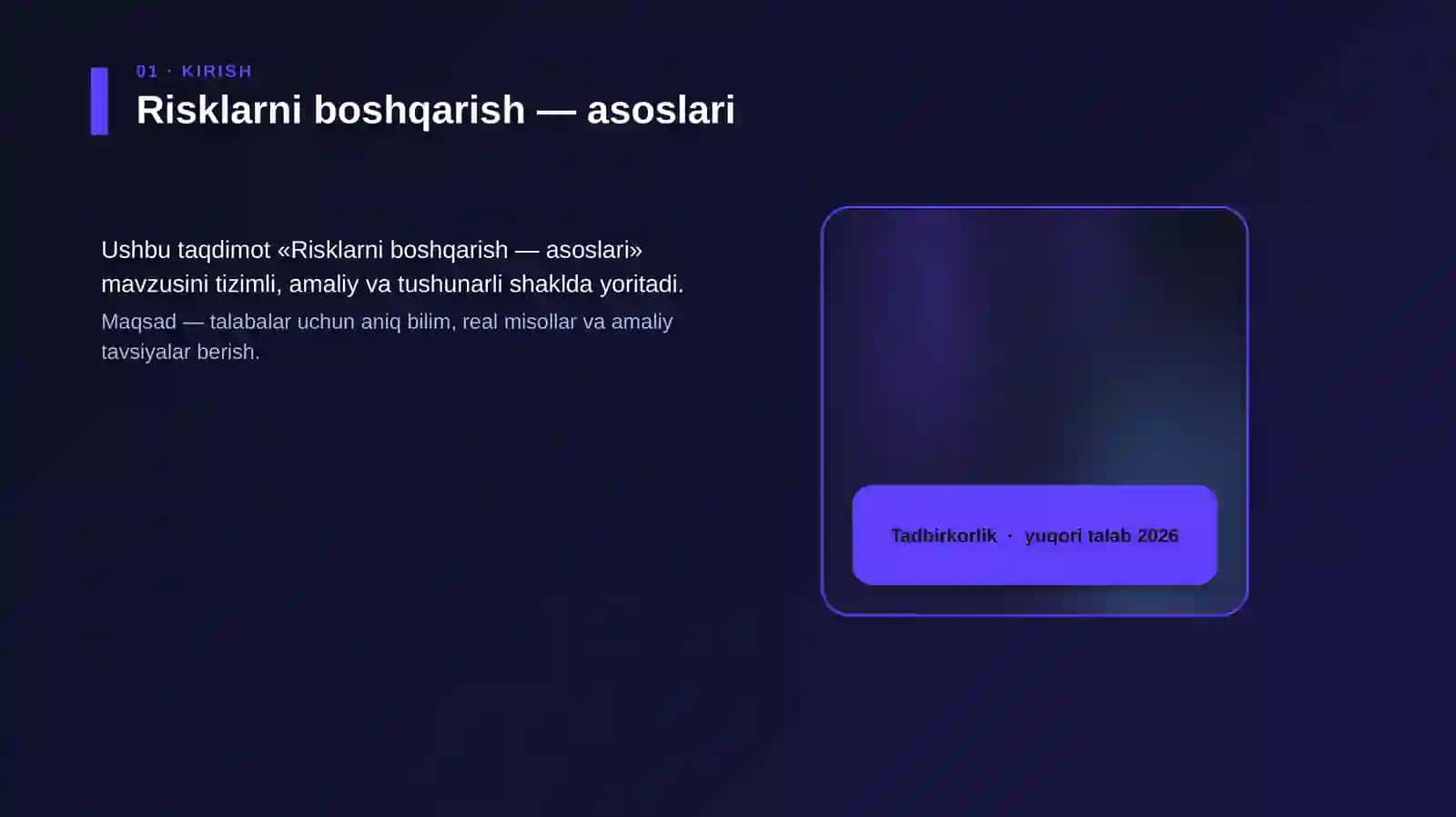 Risklarni boshqarish — asoslari 4