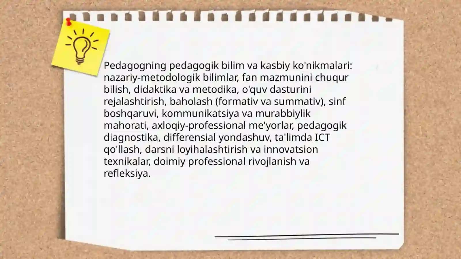 Pedagogning kasbiy fazilatlari. Pedagokik faoliyatida ijodkorlik 4