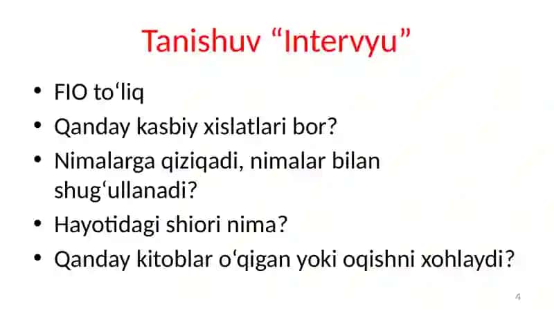 MAXSUS FANLARNI O‘QITISHMETODIKASI FANINING MAQSADI VA VAZIFALARI 4