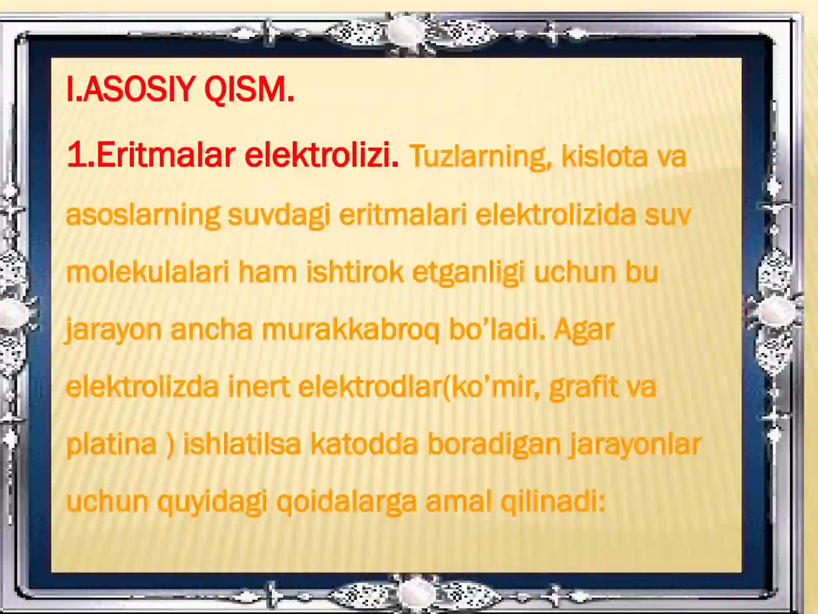 ELEKTROLIZ JARAYONLARI 4