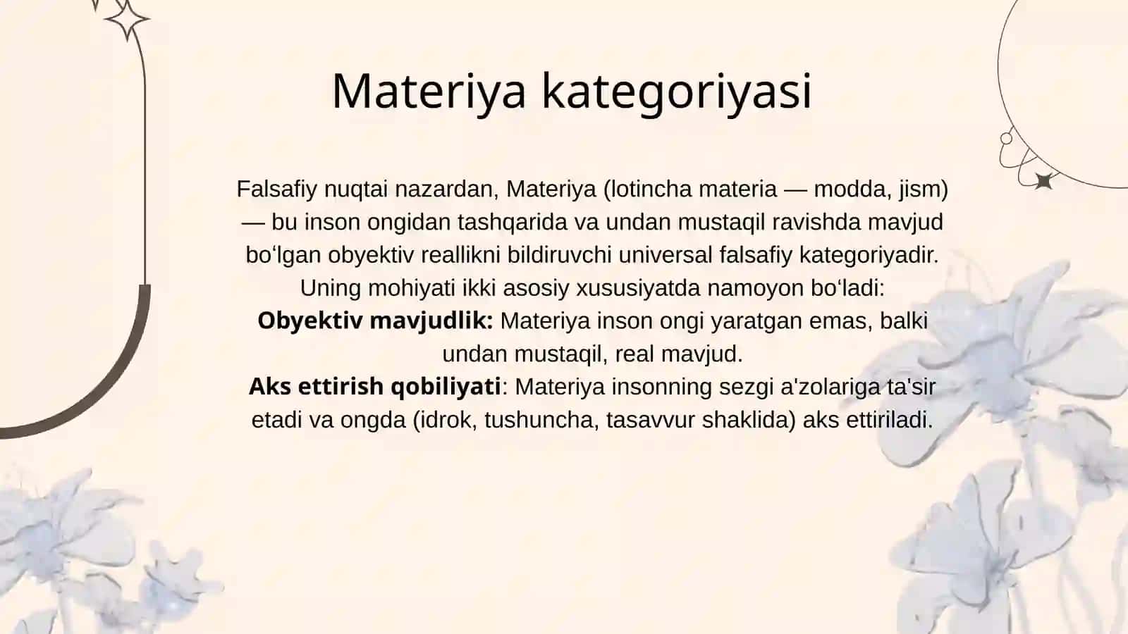 Borliq falsafasi 4