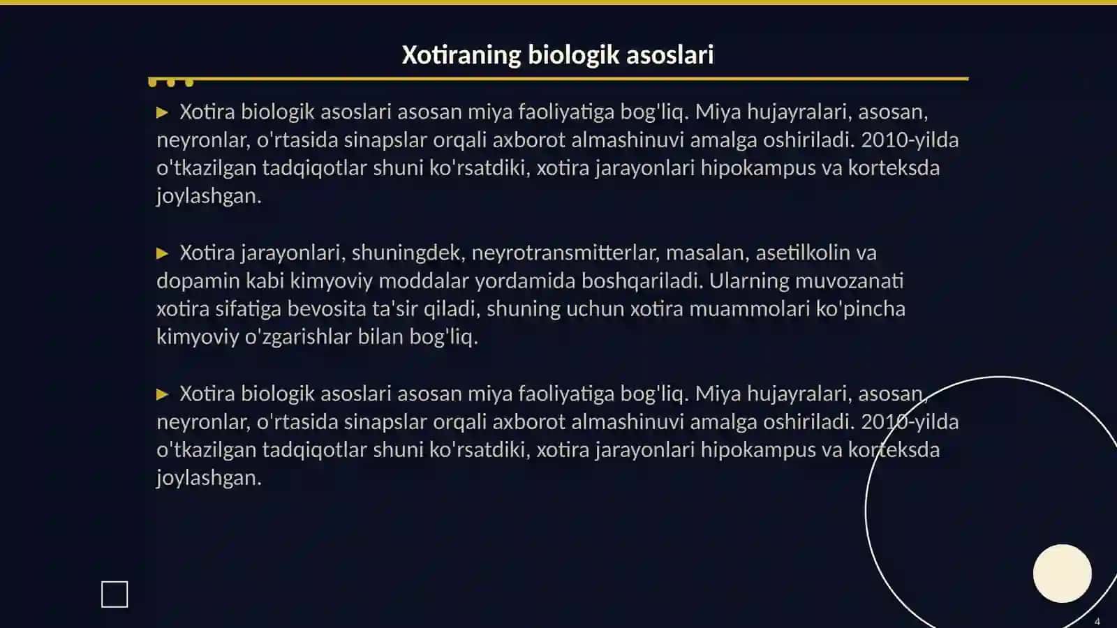 Xotira haqida tushuncha. Xotira turlari 4