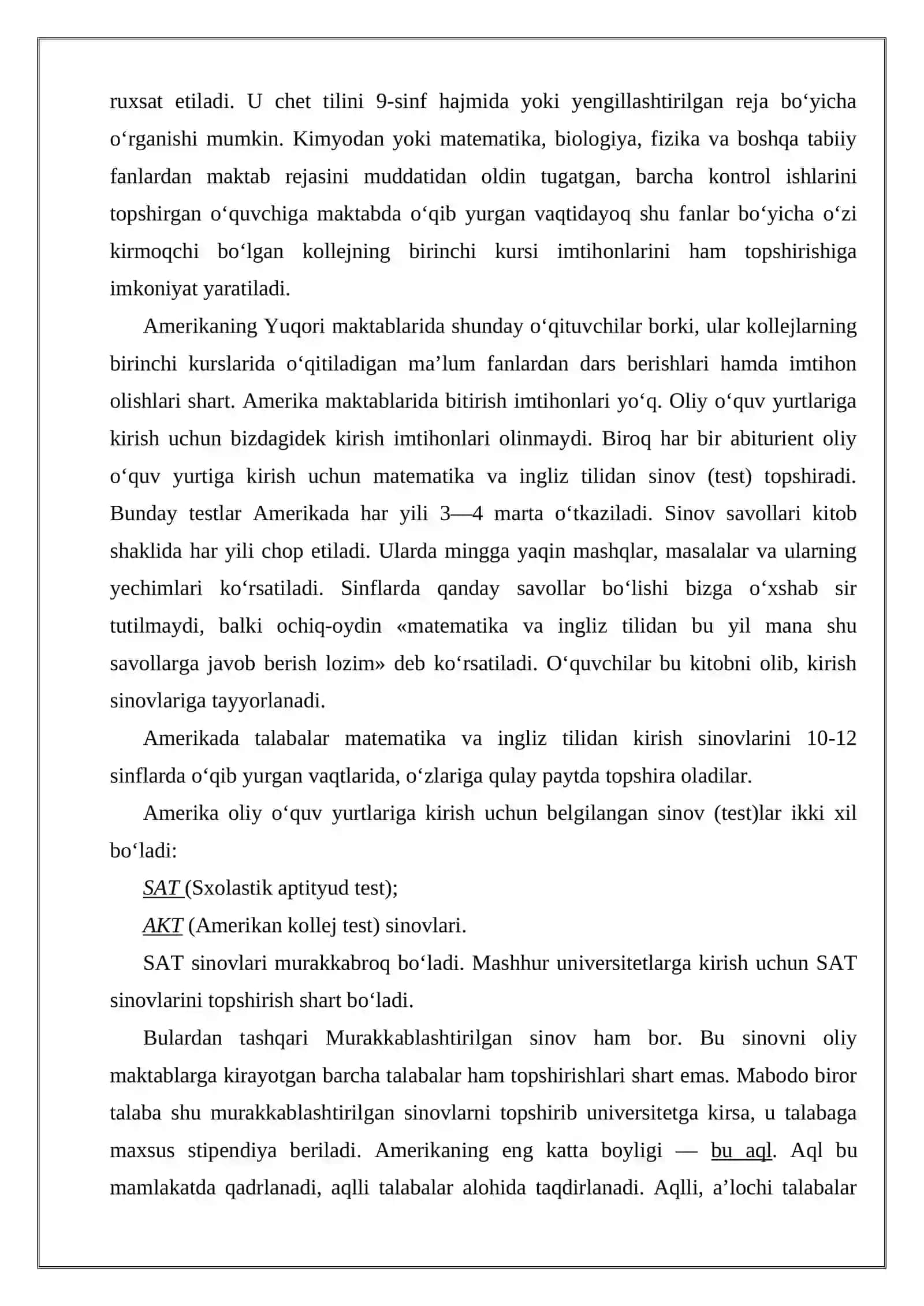 Rivojlangan xorijiy davlatlarda ta’lim tizimi 4