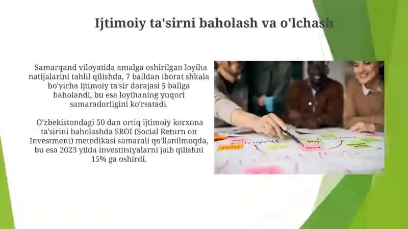Ijtimoiy tadbirkorlikni qo'llab quvvatlash mexanizmlari 4