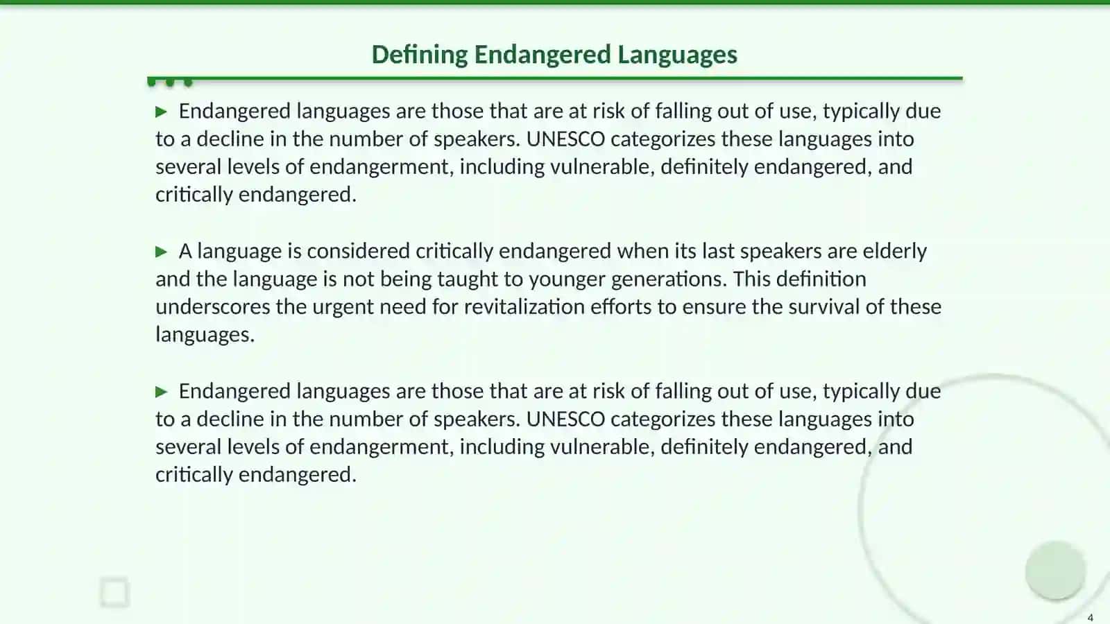 Endangered Languages Around the World 4