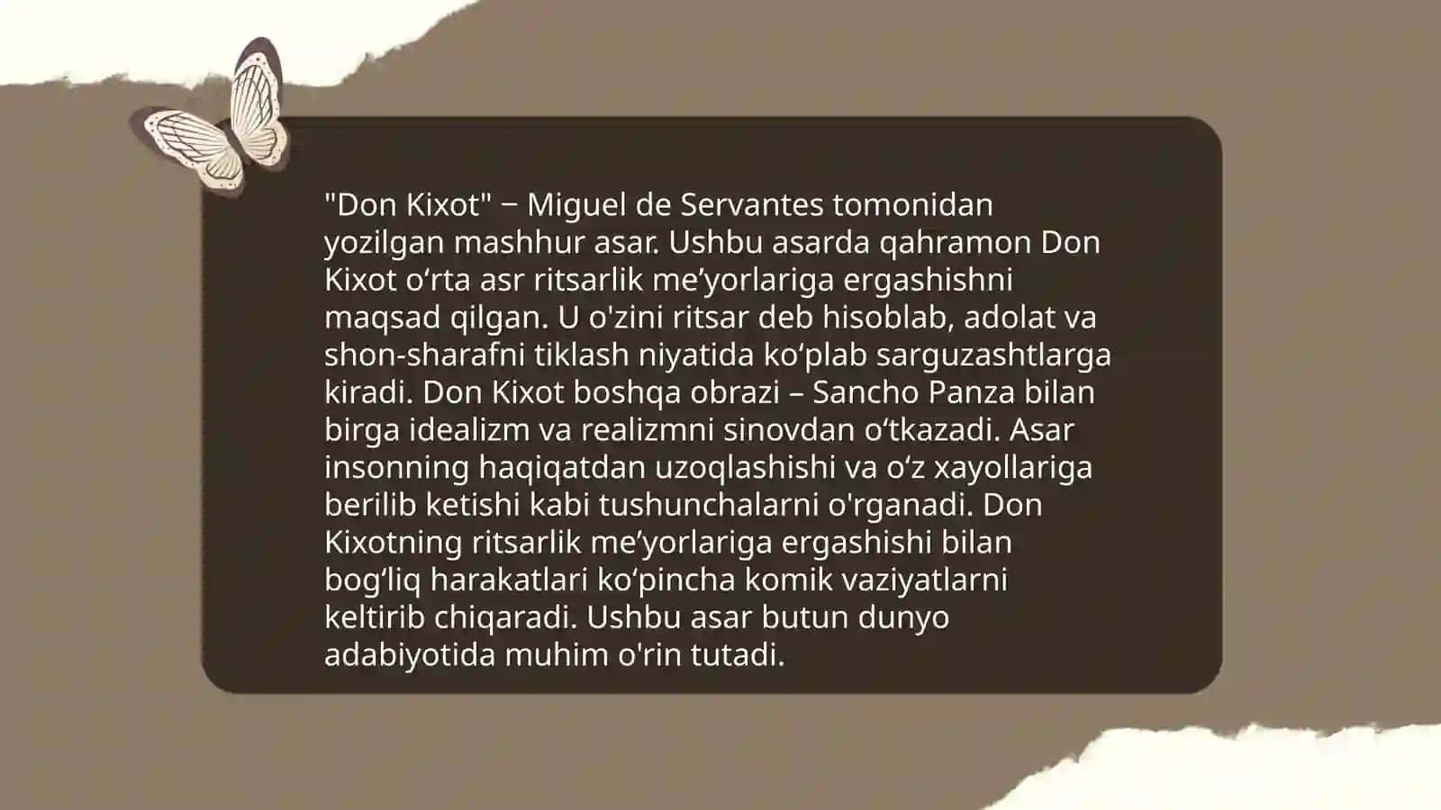 Anʼanaviy ritsarlik romaniga taalluqli elementlar 4
