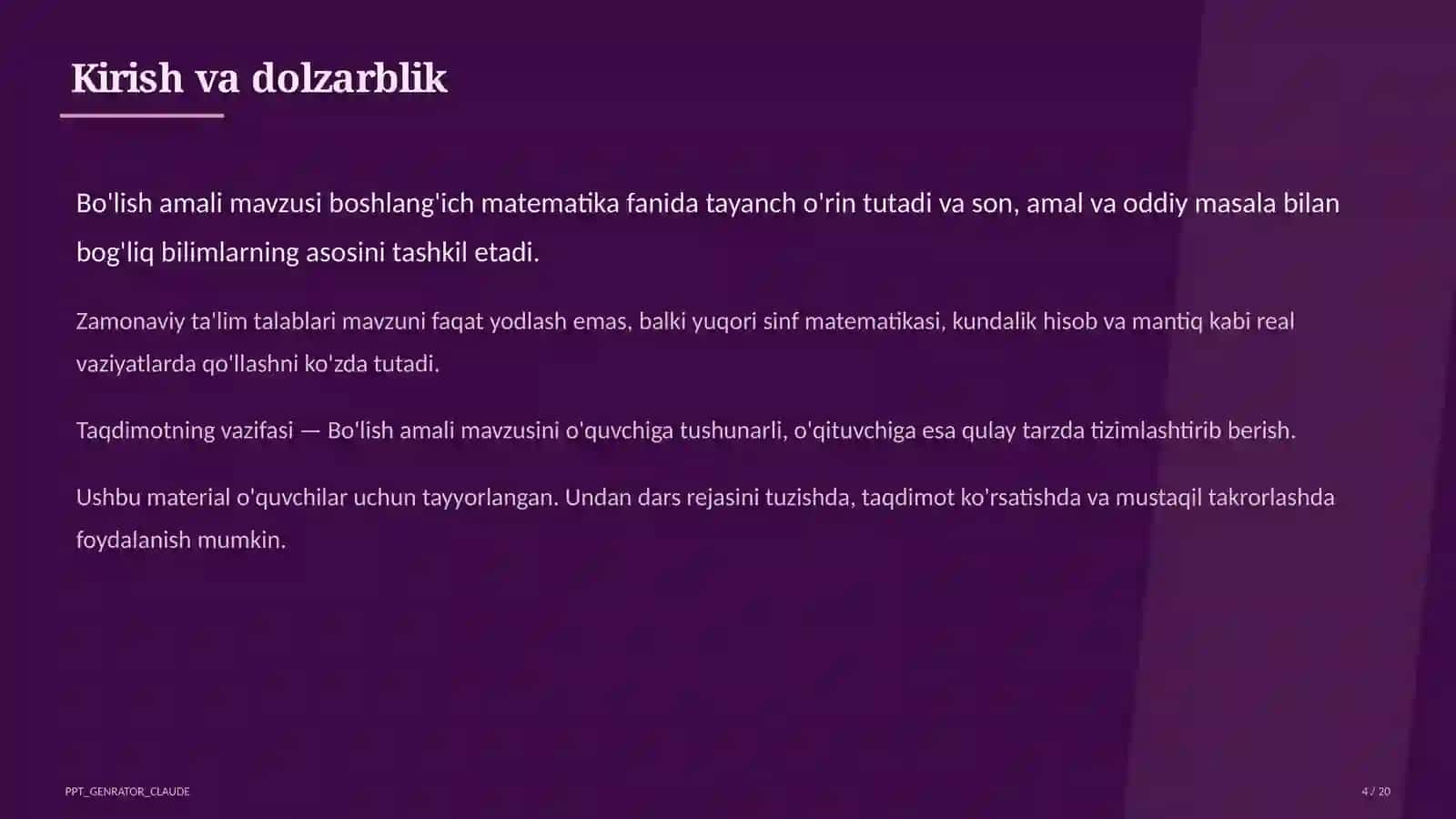 Bo'lish amali (2-sinf) 4