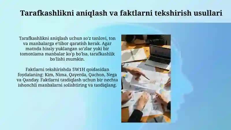 Media vositalarida axborotning tahlili va baholash 4
