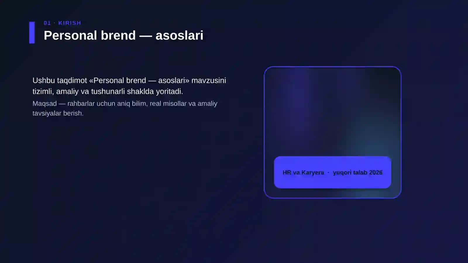 Personal brend — asoslari 4