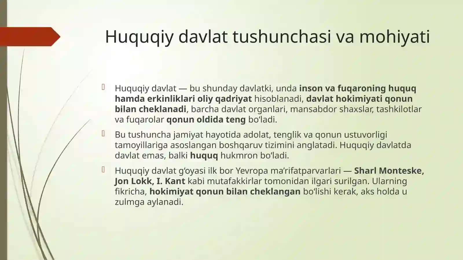 O‘ZBEKISTONDA   HUQUQIY   DEMOKRATIK   DAVLAT QURISHNING   KONSTITUTSIYAVIY ASOSLARI 4