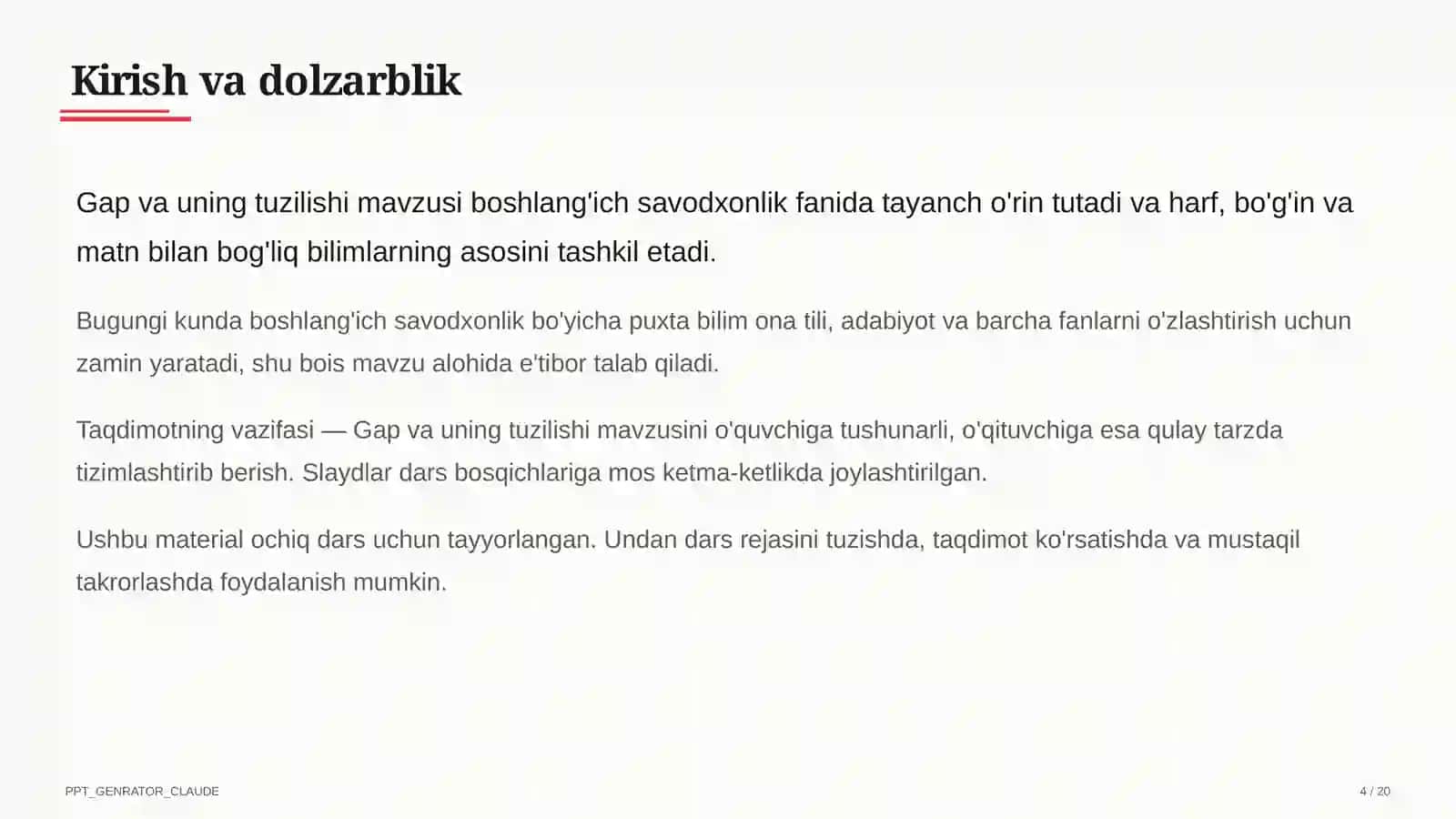 Gap va uning tuzilishi (1-sinf) 4