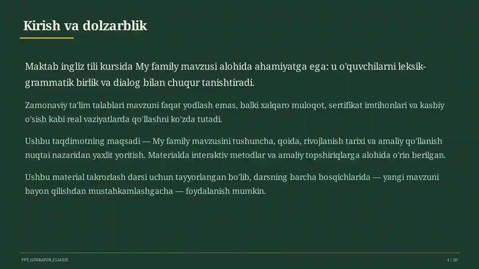My family (1-sinf) 4
