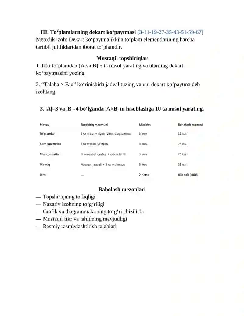 Metodik izoh 4