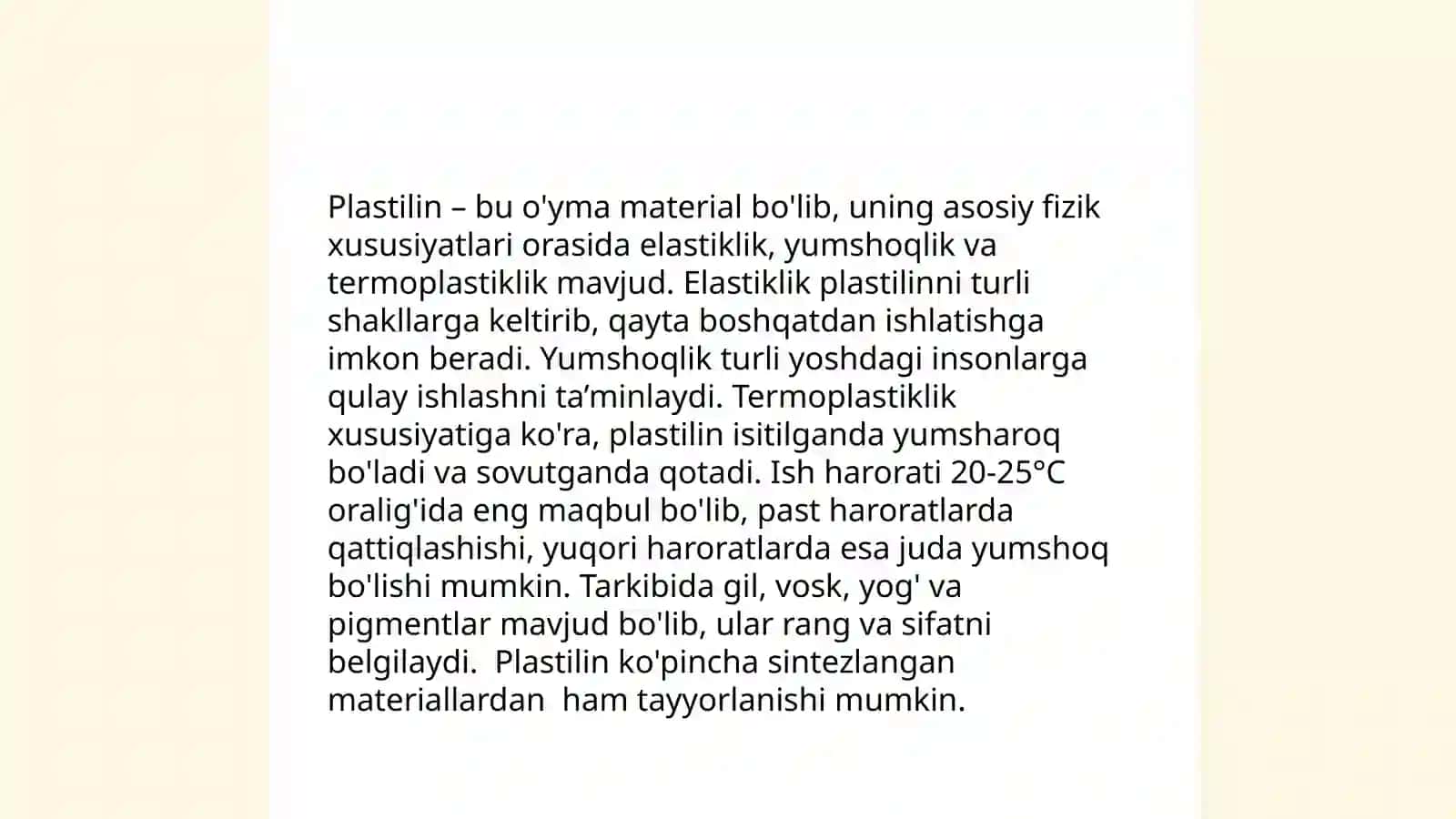 Plastilin tarkibi 4
