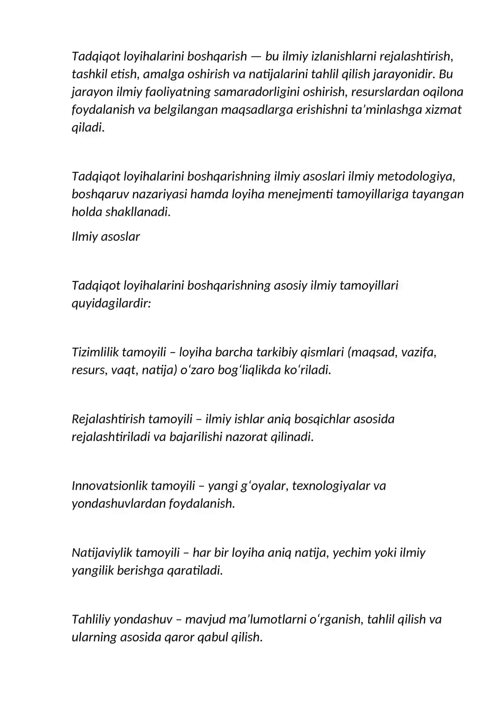 SMM asosida tadqiqot loyihalarnini boshqarish 4