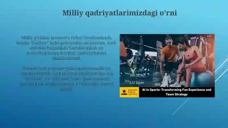 Harakatlioyinlarniqisqachata'rifiHarakatlioyinlarningmilliyqadiryatlarimizdagioŕni 4