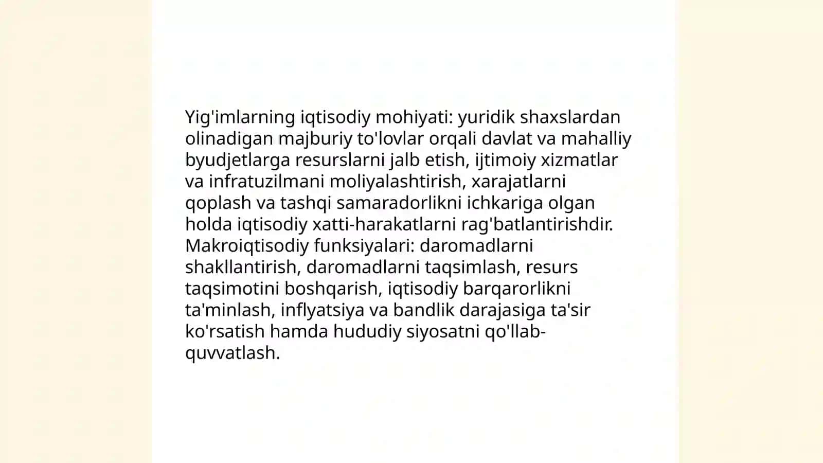 Yuridik shaxslar to'laydigan yig'imlarni joriy etishning huquqiy asoslari 4