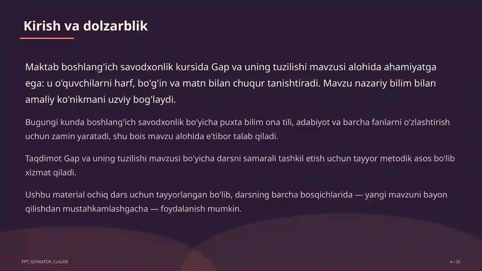 Gap va uning tuzilishi (1-sinf) 4