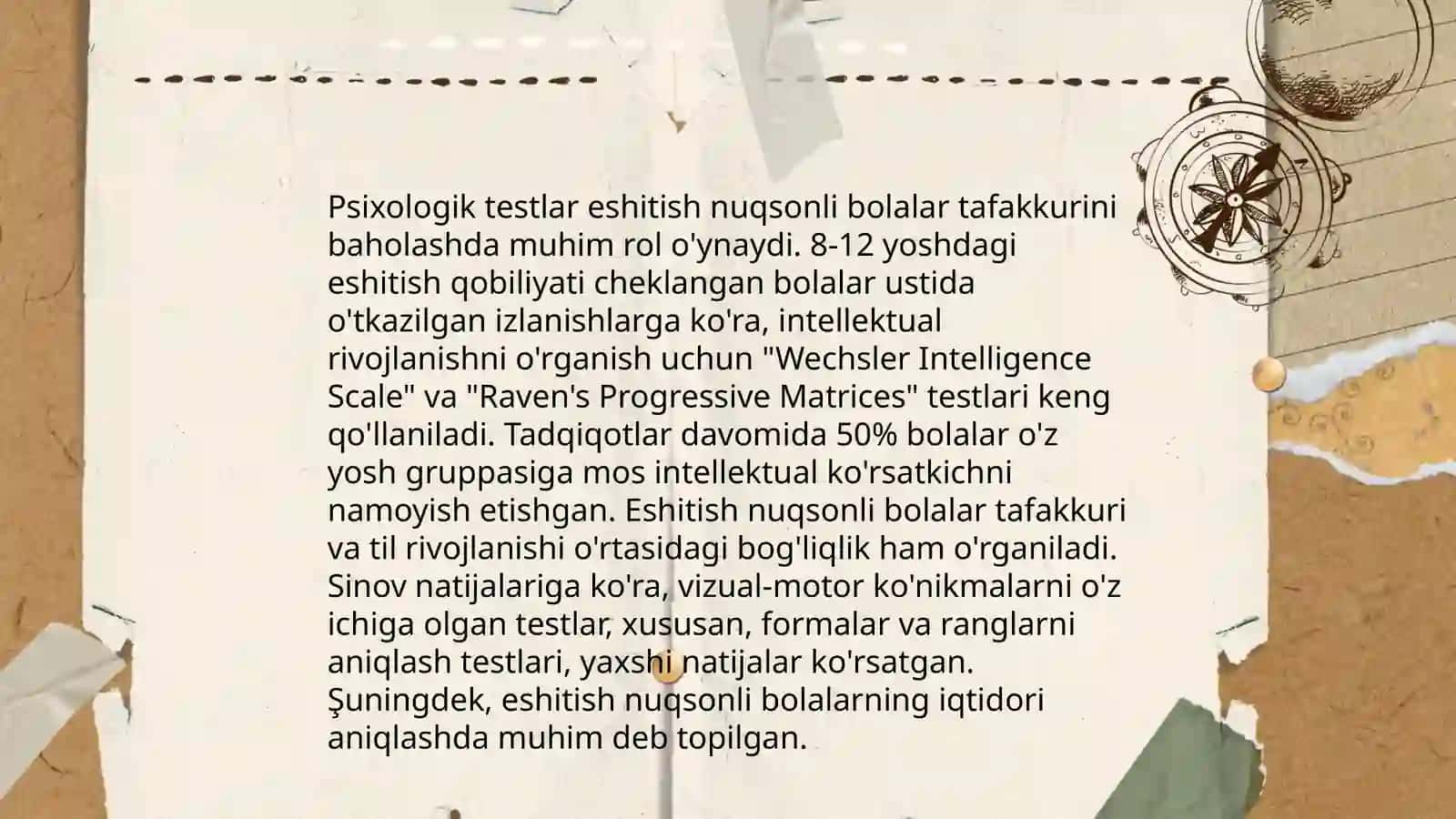 Eshitish da nuqsoni bòlgan bolalarning tafakkurini tekshirish 4