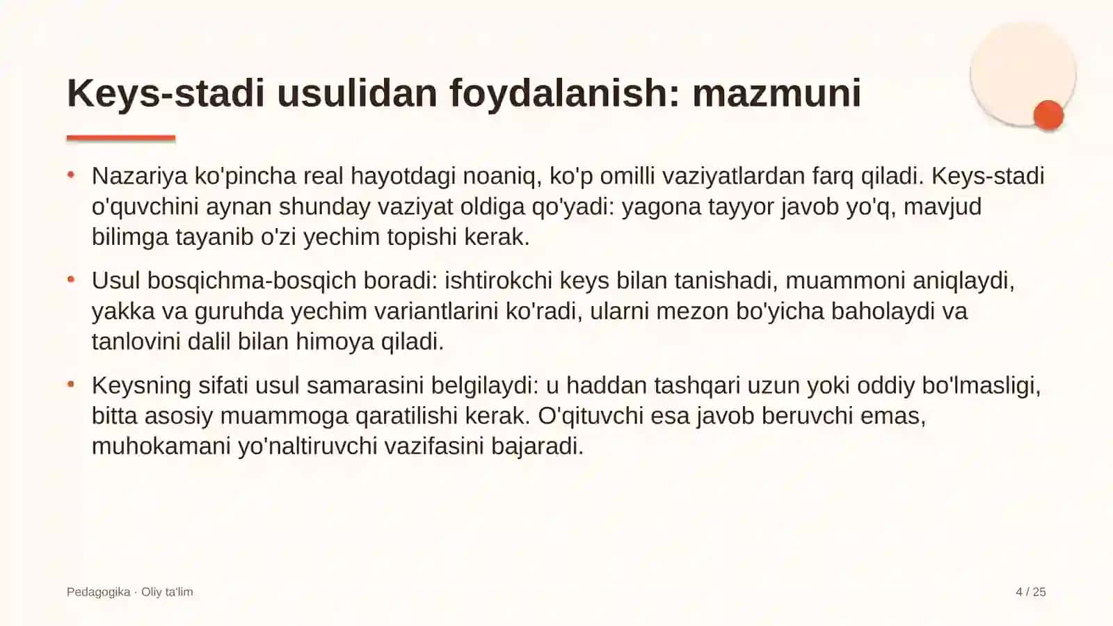 olimpiya zaxiralari kollejlarida keys stadi usulidan foydalanish 5741 4