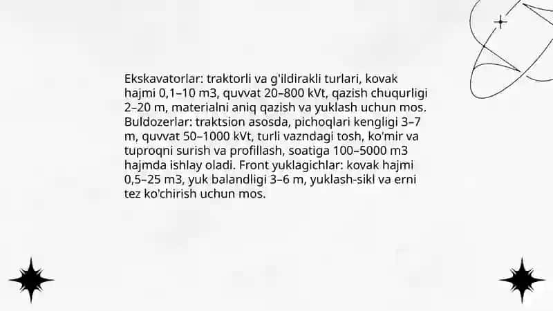Ochiq kon ishlaridagi qazish-yuklash jarayonlari 4
