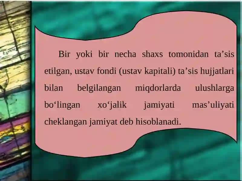 Mas’uliyati Cheklangan Jamiiyat 4