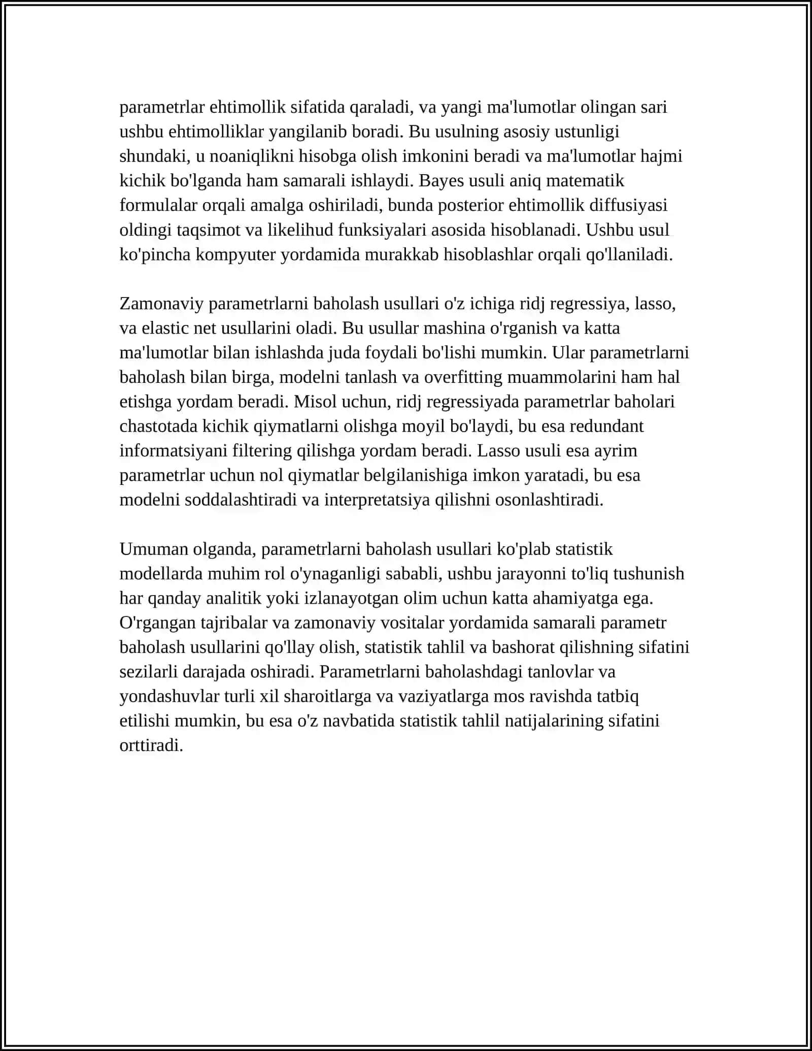 BA'ZI MUHIM TAQSMOTLAR PARAMETRLARI UCHUN NUQTAVIY BAHOLAR 4