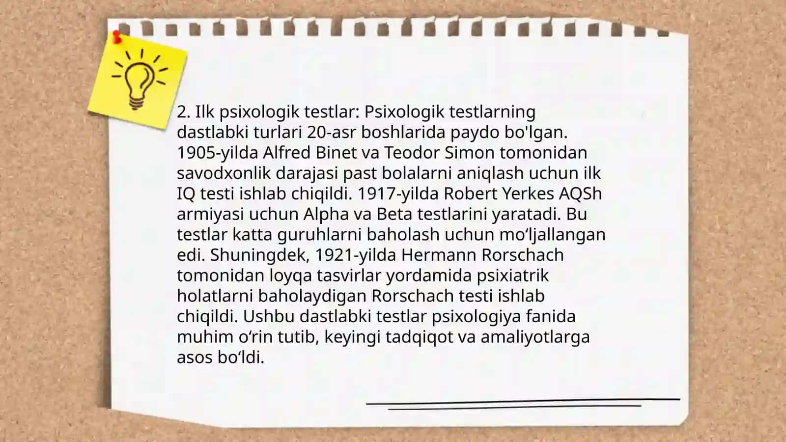Psixodiagnostika fanining tarixi 4