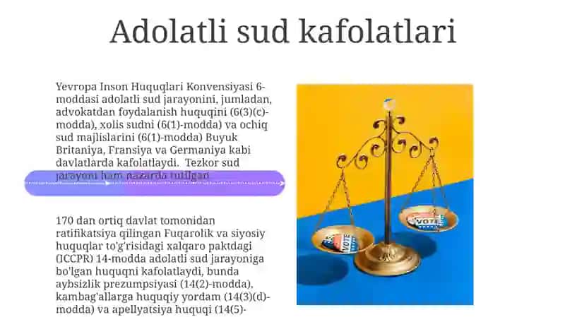 Adolatli Jarayon va Protsessual Adillik 4