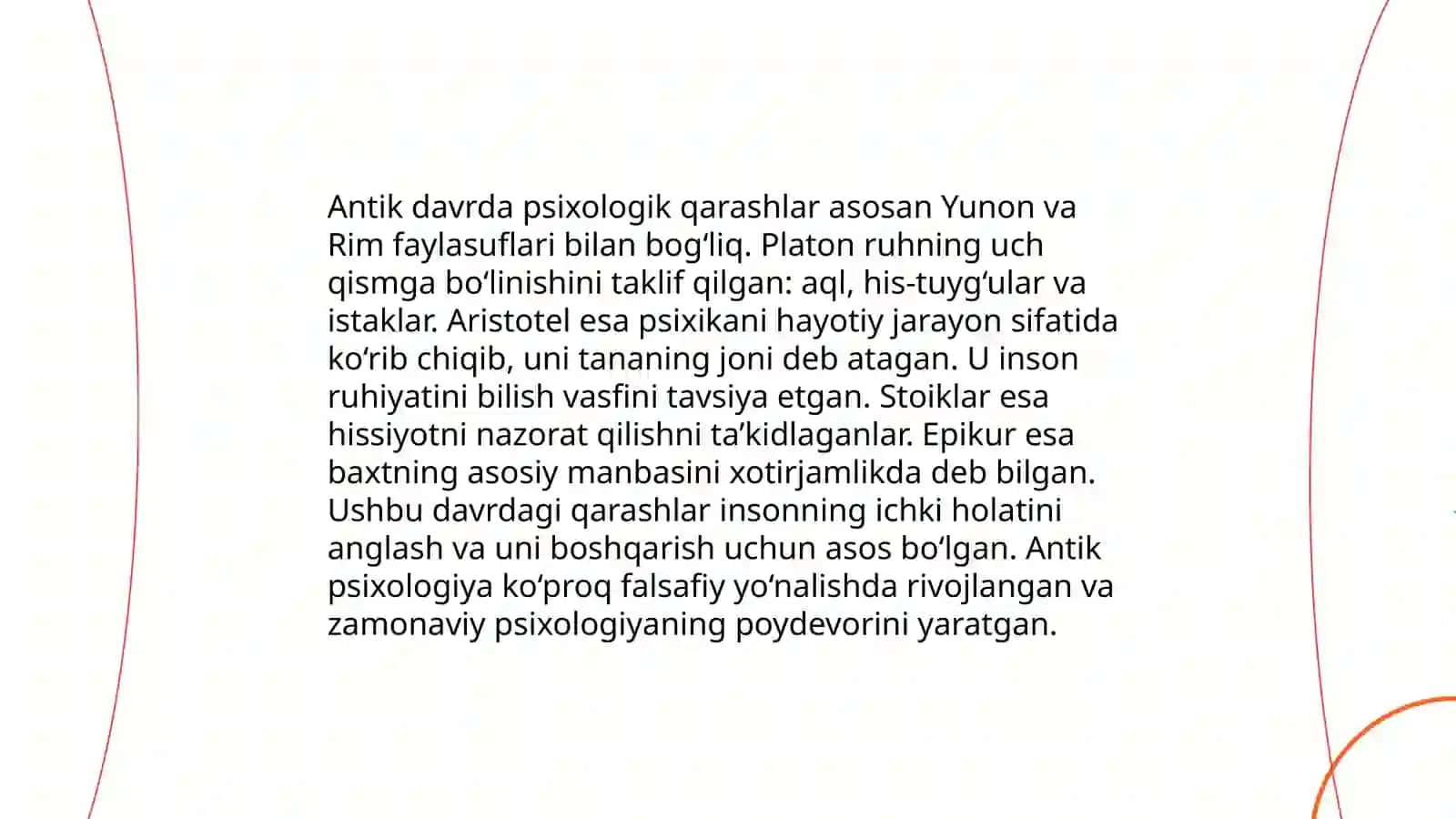 Psixologiya fan sifatida. Psixologiyaning rivojlanish tarixi. Psixologiyaning vazifalari va ilmiy-tadqiqot metodiar 4