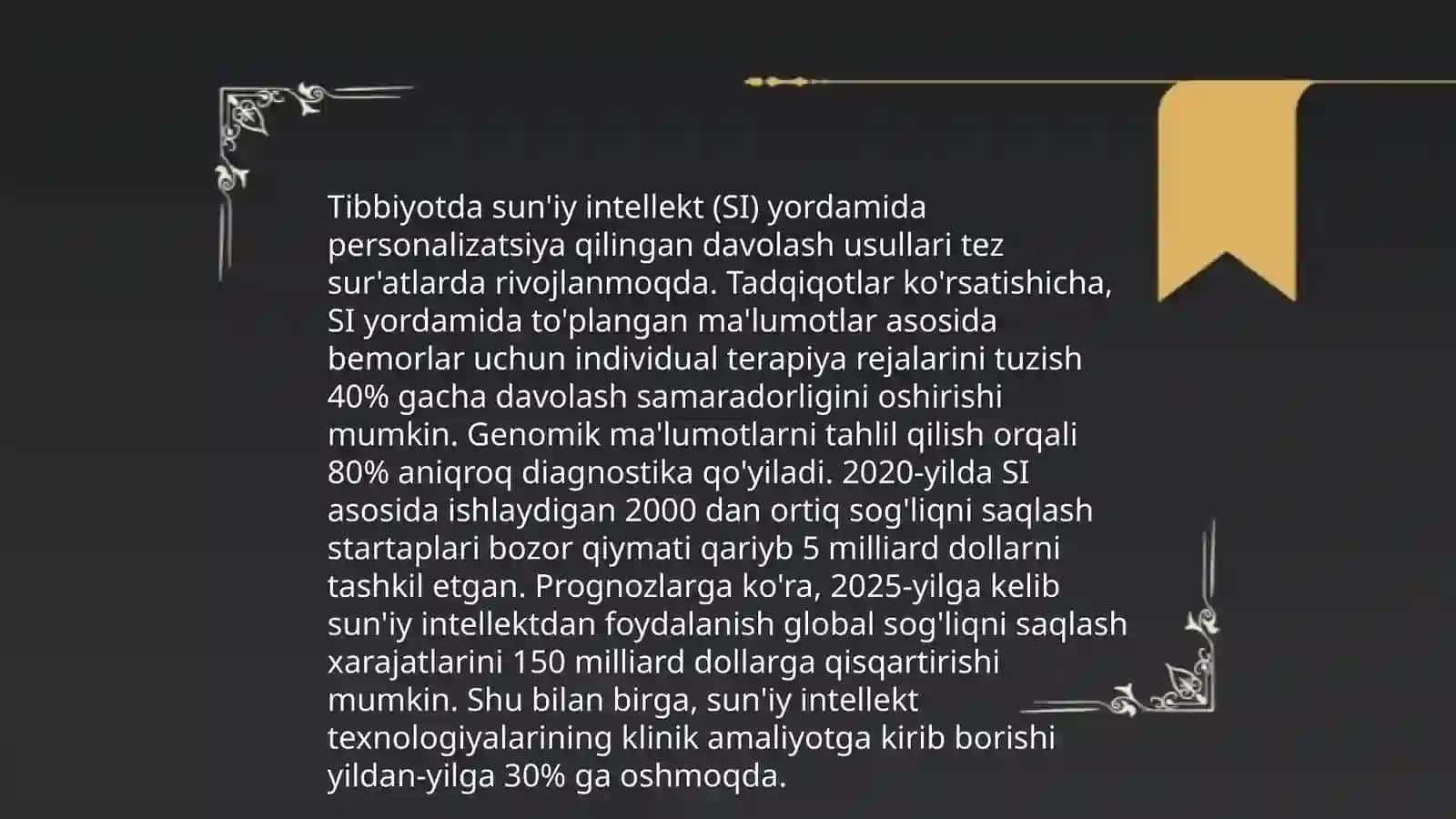 Sun’iy intellektning tibbiyot sohasidagi qo‘llanilishi 4