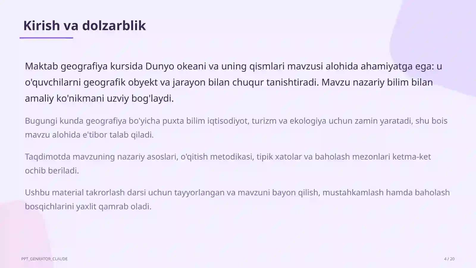 Dunyo okeani va uning qismlari (7-sinf) 4