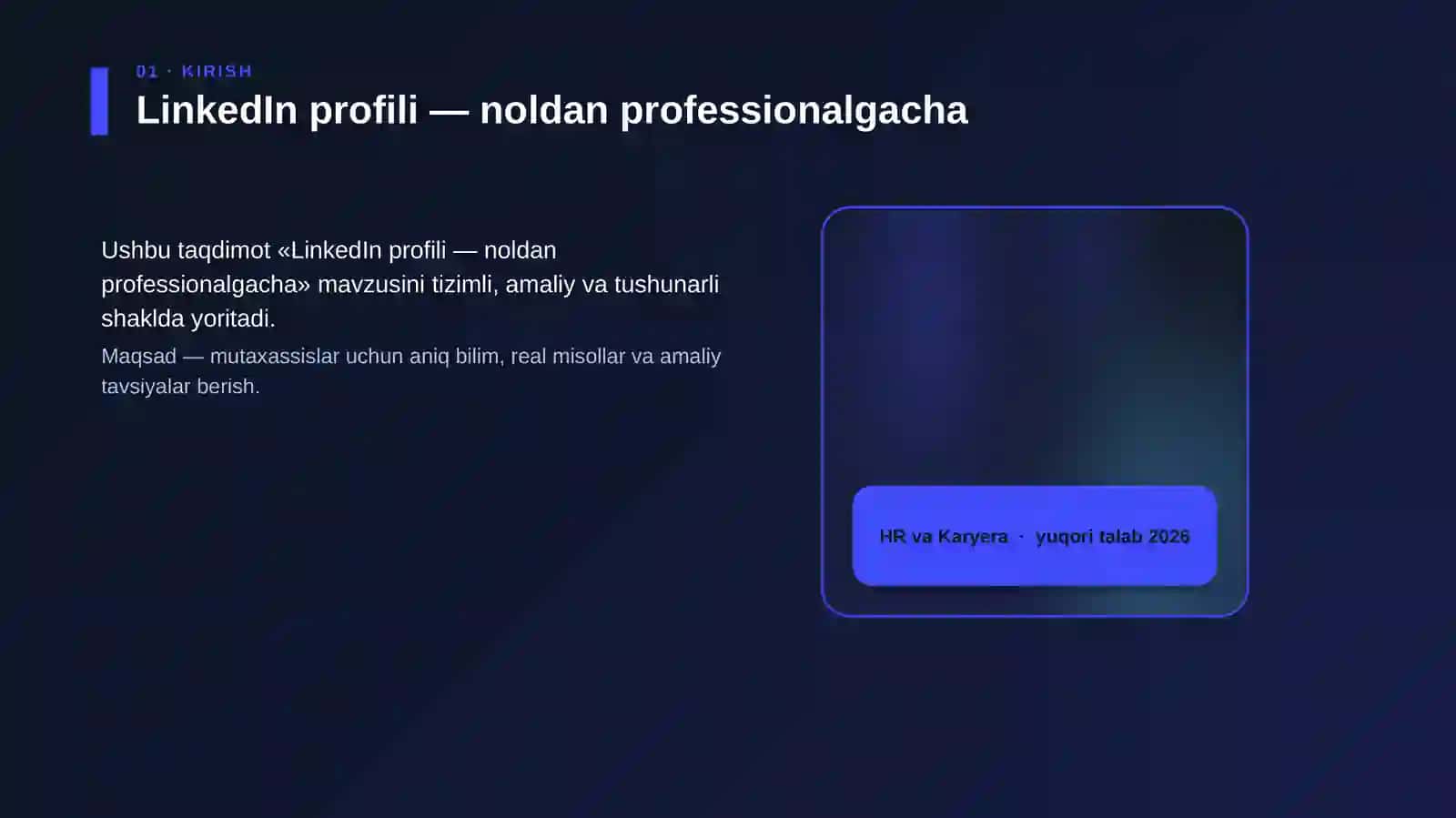 LinkedIn profili — noldan professionalgacha 4