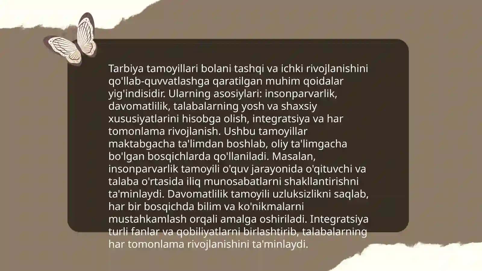 Tarbiya qonuniyatlari va tamoyillari 4