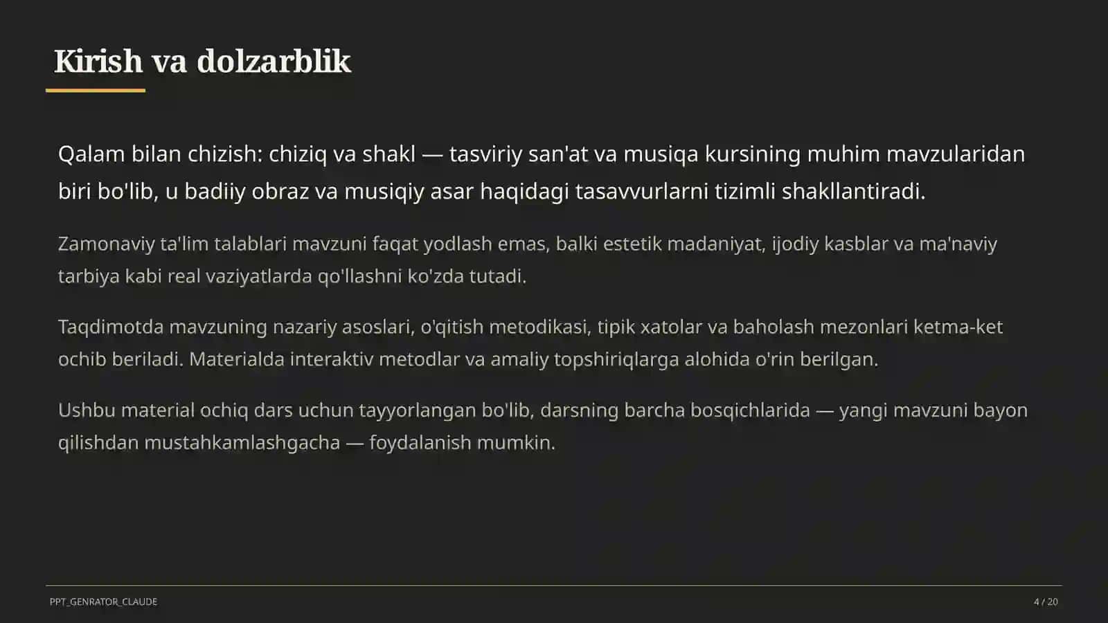 Qalam bilan chizish: chiziq va shakl (1-sinf) 4