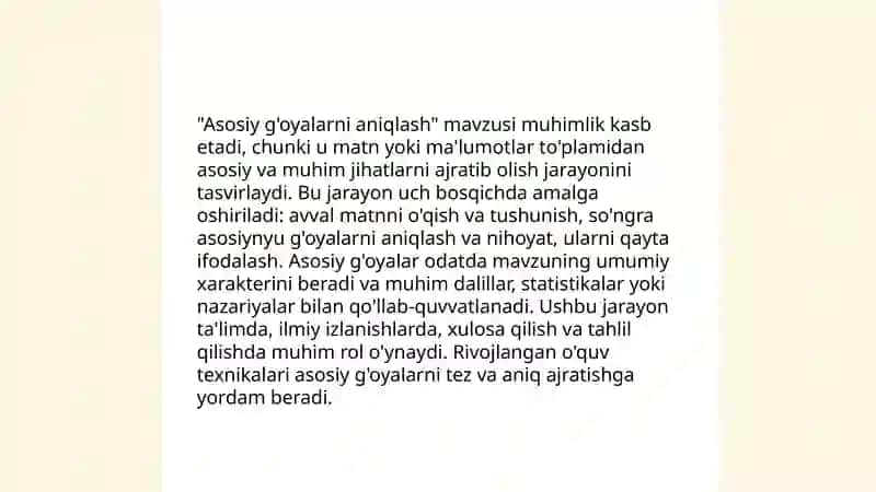 PIRLS topshiriqlari asosida Ona tili va o'qish savodxonligi darsligida berilgan matnlarni tahlil qilish 4
