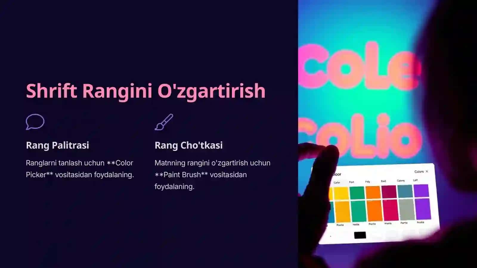 Photoshop 7 da Shriftlar bilan ishlash 4