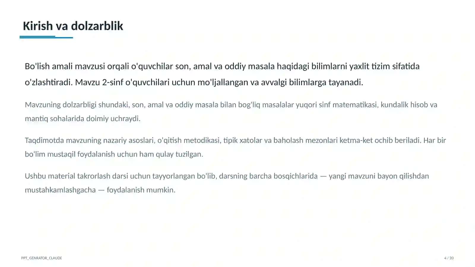 Bo'lish amali (2-sinf) 4