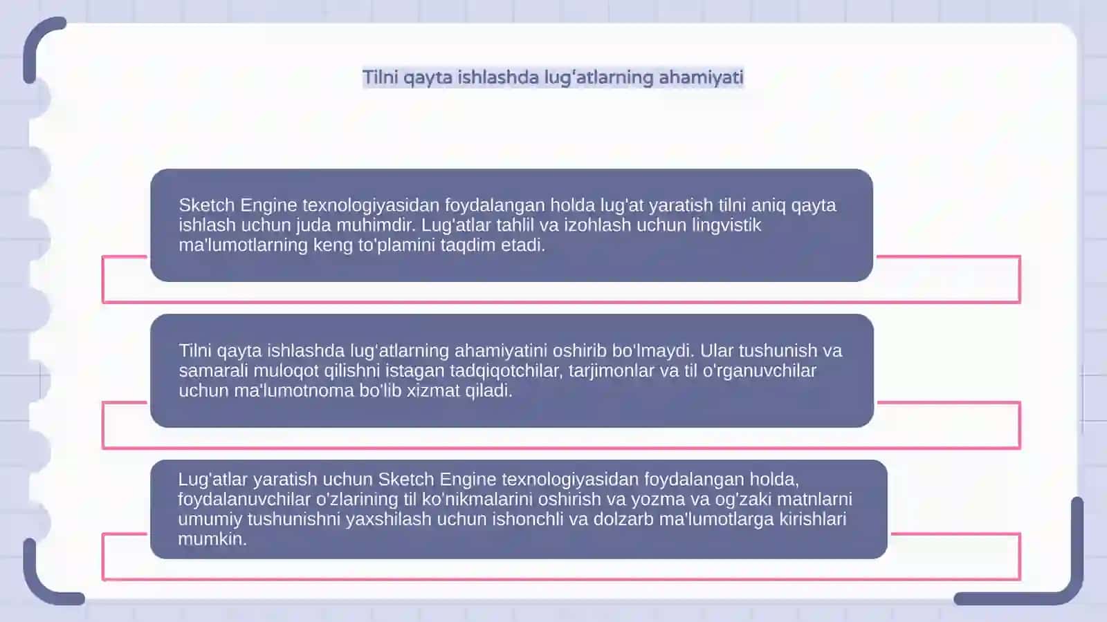 Sketch Engine texnologiyasi yordamida lugat yaratish 4