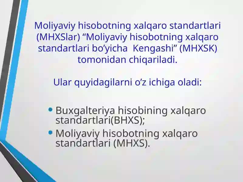 KIRISH. MOLIYAVIY HISOBOTLARNI TAQDIM ETISH 4