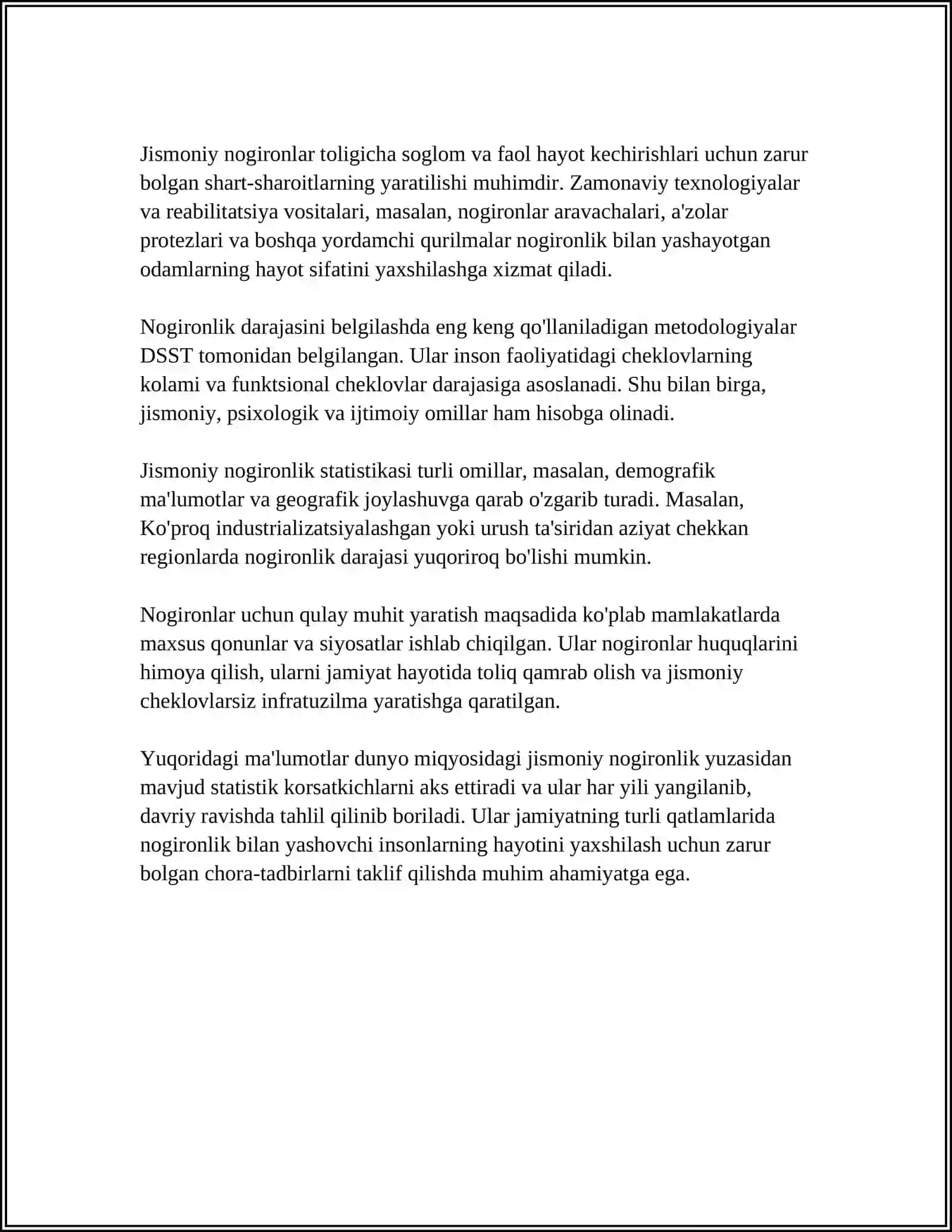 MAXSUS YORDAMGA MUHTOJ BOLALARNING TOIFALARI 4