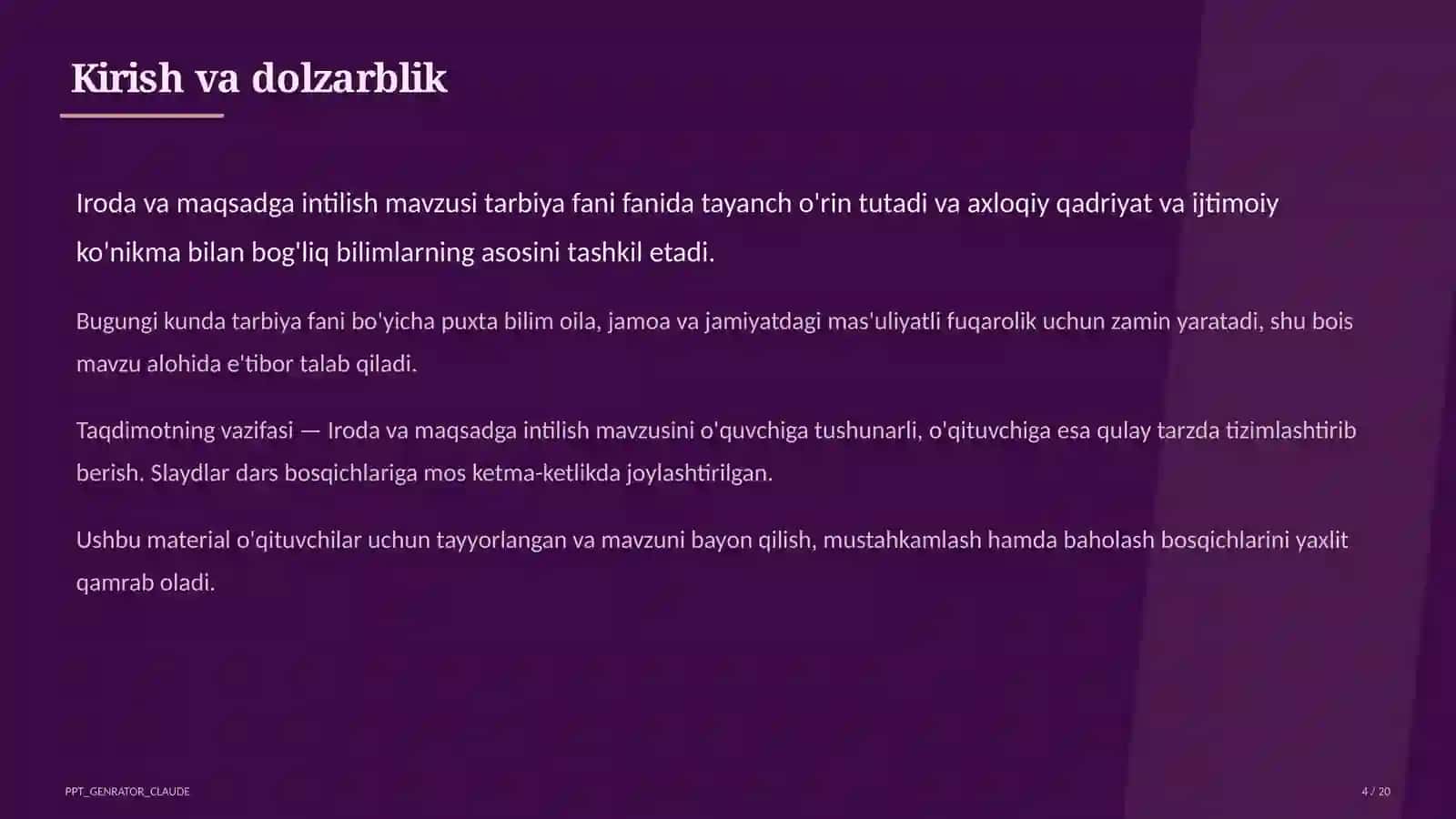 Iroda va maqsadga intilish (9-sinf) 4