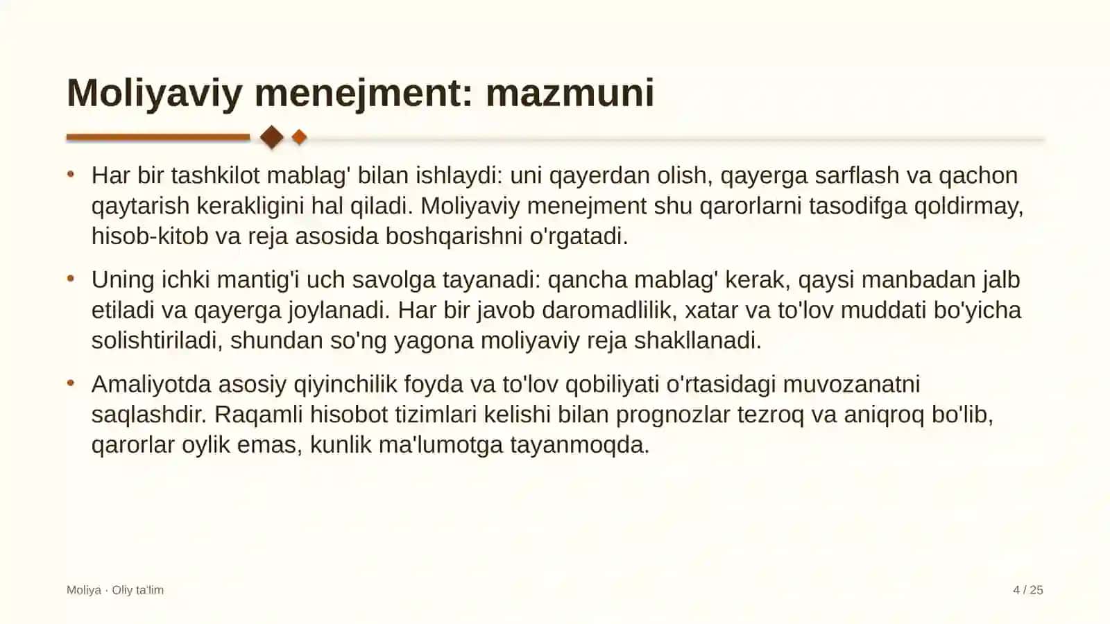 Yangiliklar saytlarida moliyaviy menejment 4