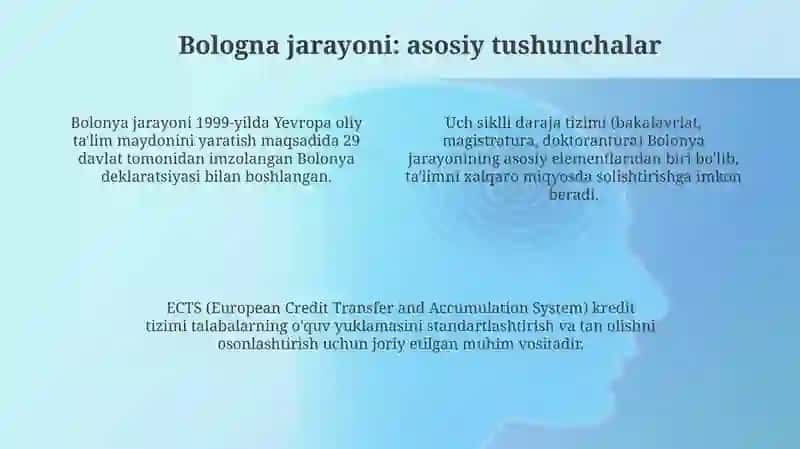 Oliytaʼlim va bolonjarayonlar 4